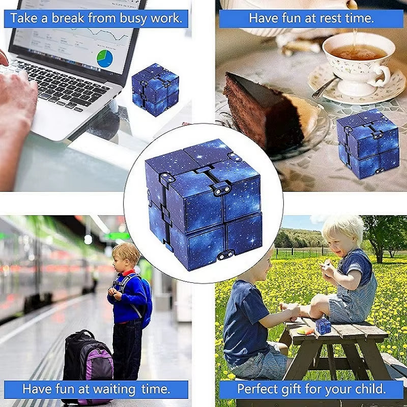 Infinity Cube Fidget Toy – Stress Relief, ADHD, Anxiety & Desk Gadget for Kids & Teens