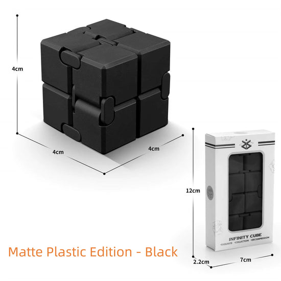 Premium Alloy & Plastic Infinity Cube Fidget Toy – Stress Relief, Anxiety & Sensory Toy for Kids & Adults