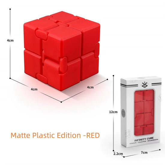 Premium Alloy & Plastic Infinity Cube Fidget Toy – Stress Relief, Anxiety & Sensory Toy for Kids & Adults