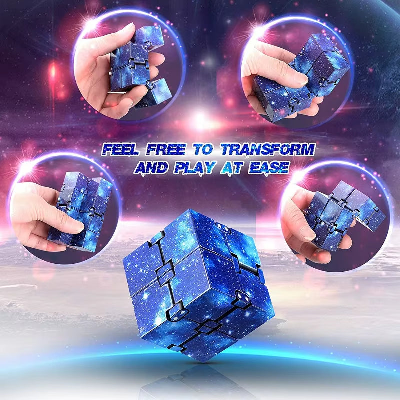 Infinity Cube Fidget Toy – Stress Relief, ADHD, Anxiety & Desk Gadget for Kids & Teens